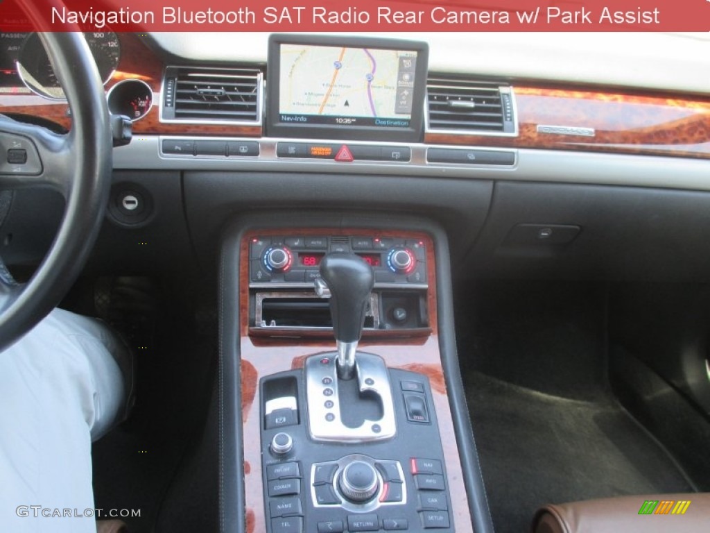 2007 A8 L 4.2 quattro - Night Blue Pearl Effect / Black/Amaretto photo #5