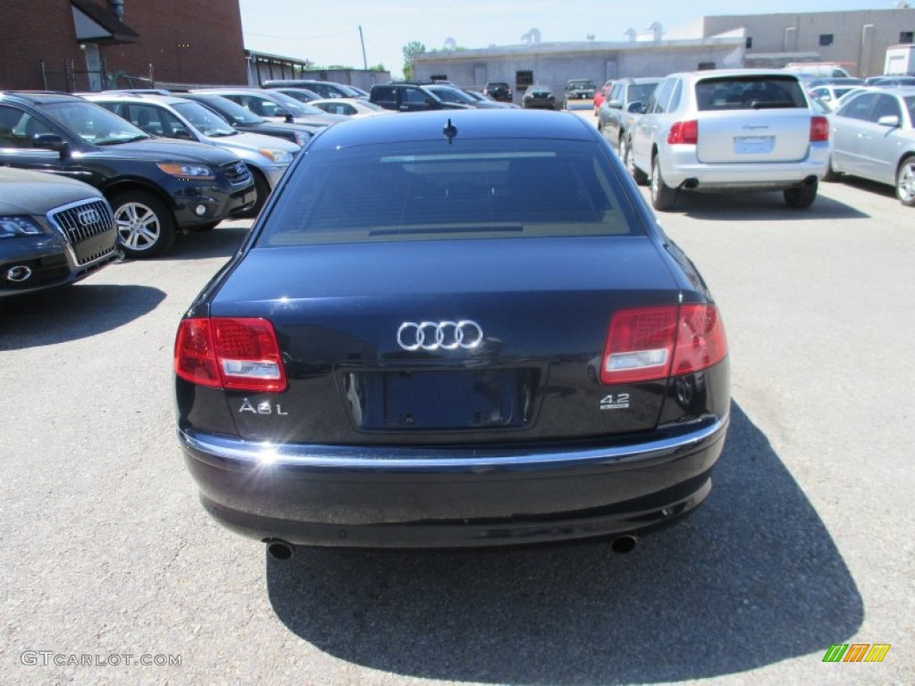 2007 A8 L 4.2 quattro - Night Blue Pearl Effect / Black/Amaretto photo #11