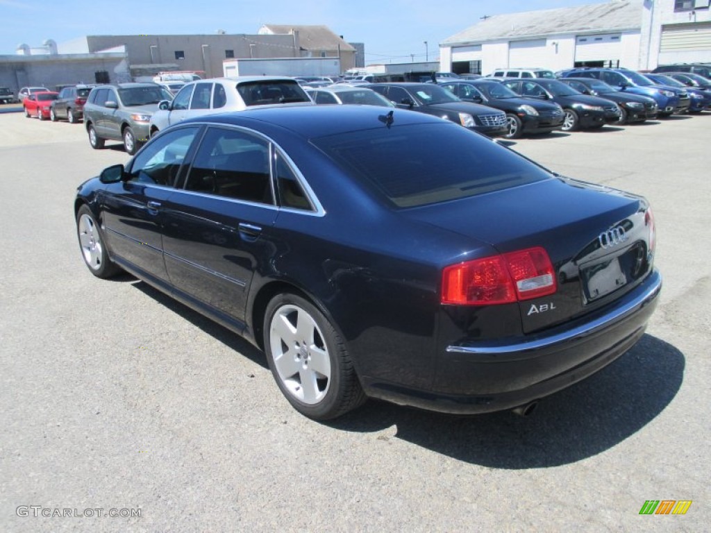 2007 A8 L 4.2 quattro - Night Blue Pearl Effect / Black/Amaretto photo #12