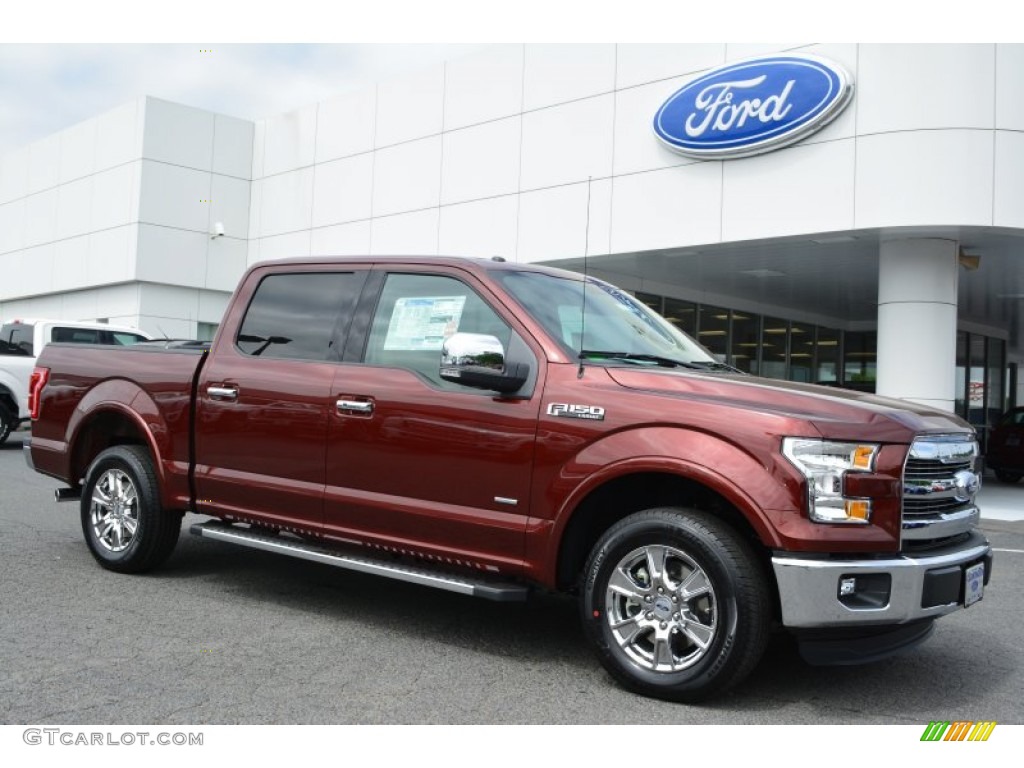 2015 F150 Lariat SuperCrew - Bronze Fire Metallic / Medium Light Camel photo #1