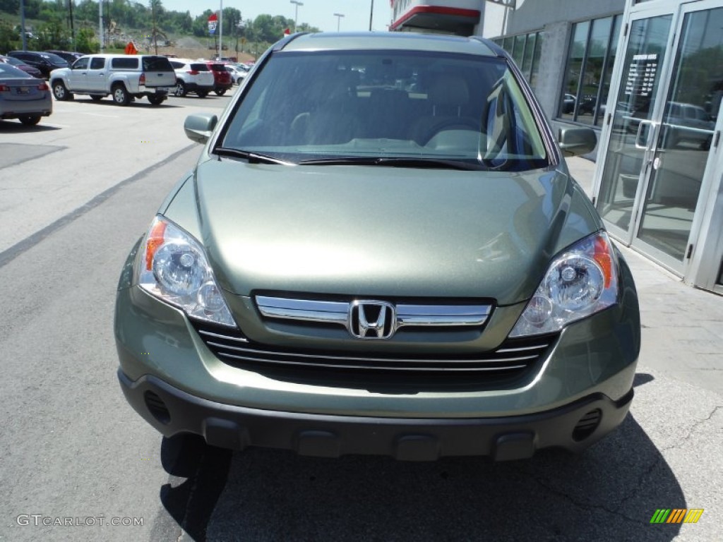 2008 CR-V EX-L 4WD - Green Tea Metallic / Ivory photo #5