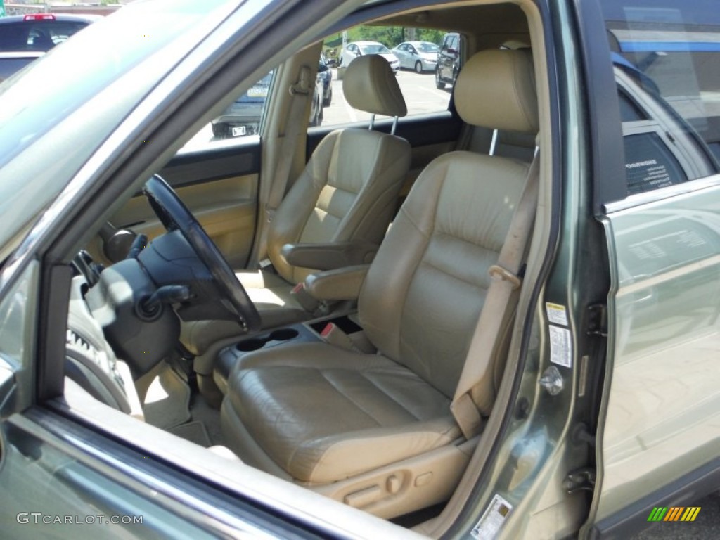 2008 CR-V EX-L 4WD - Green Tea Metallic / Ivory photo #14