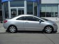 2007 Alabaster Silver Metallic Honda Civic LX Coupe  photo #2