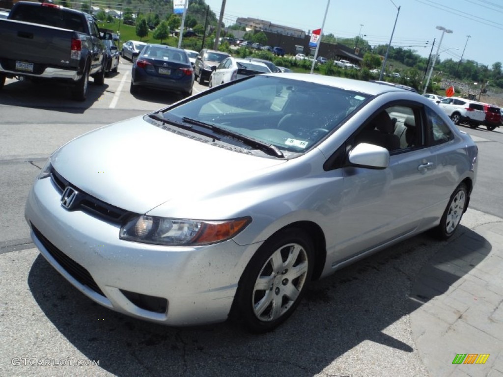 Alabaster Silver Metallic 2007 Honda Civic LX Coupe Exterior Photo #103953699