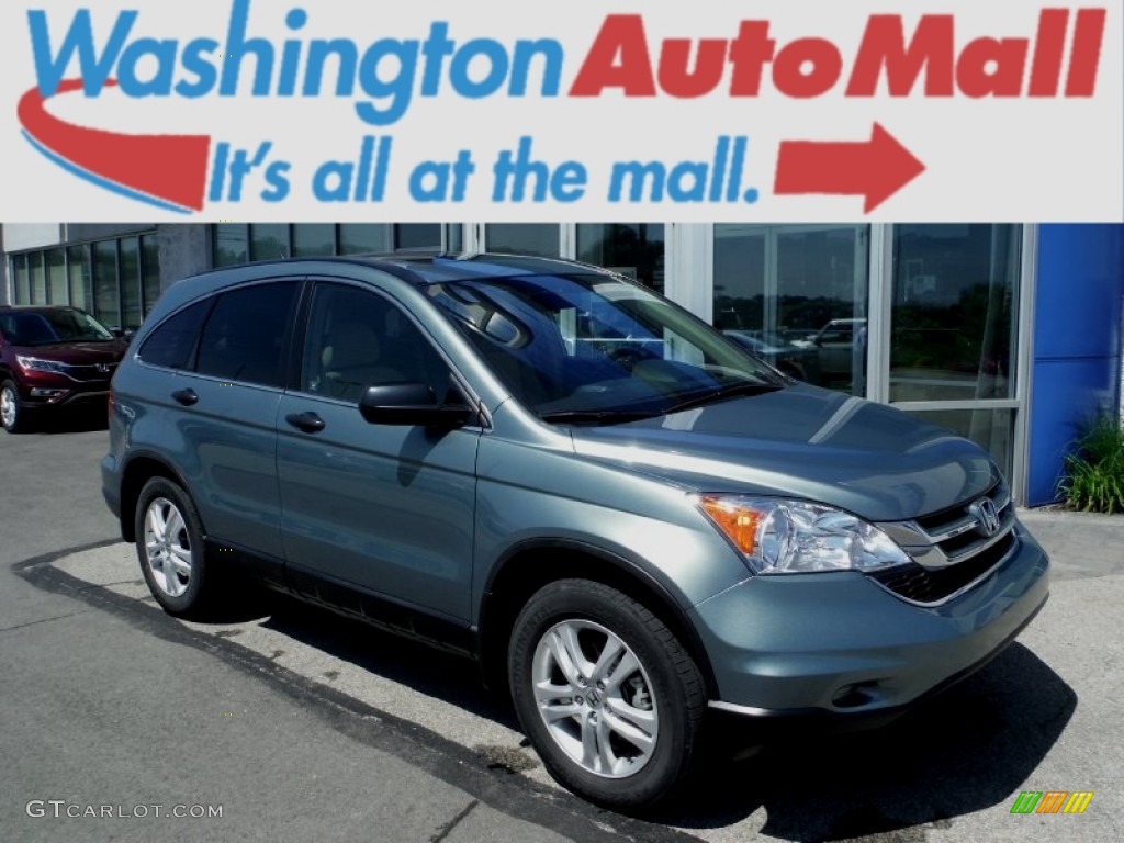 2011 CR-V EX 4WD - Opal Sage Metallic / Ivory photo #1