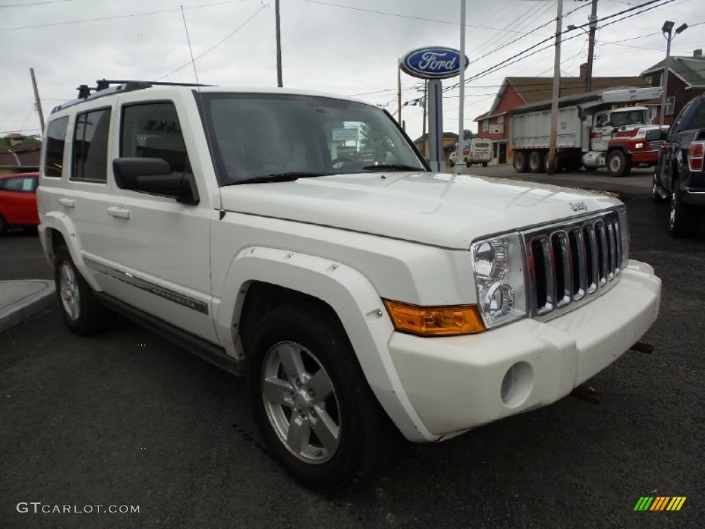 Stone White 2007 Jeep Commander Limited 4x4 Exterior Photo #103962365
