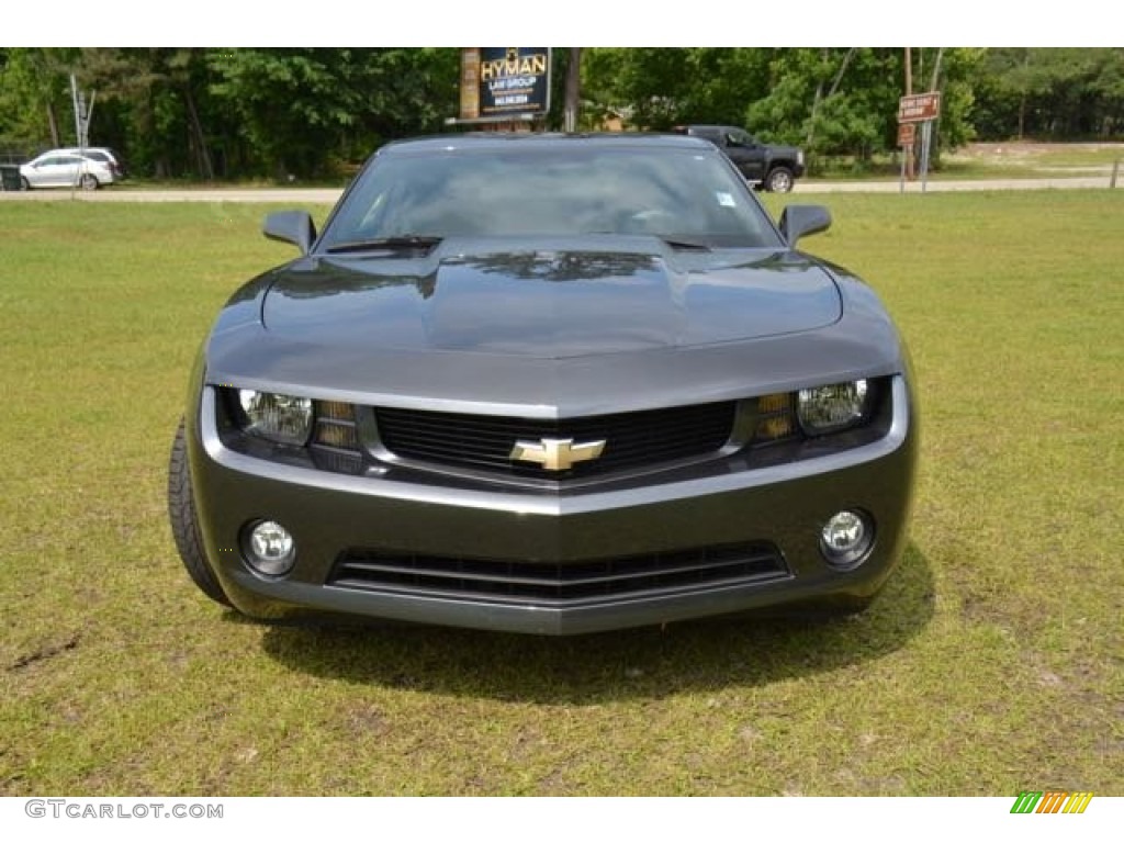 2011 Camaro LT Coupe - Cyber Gray Metallic / Black photo #2