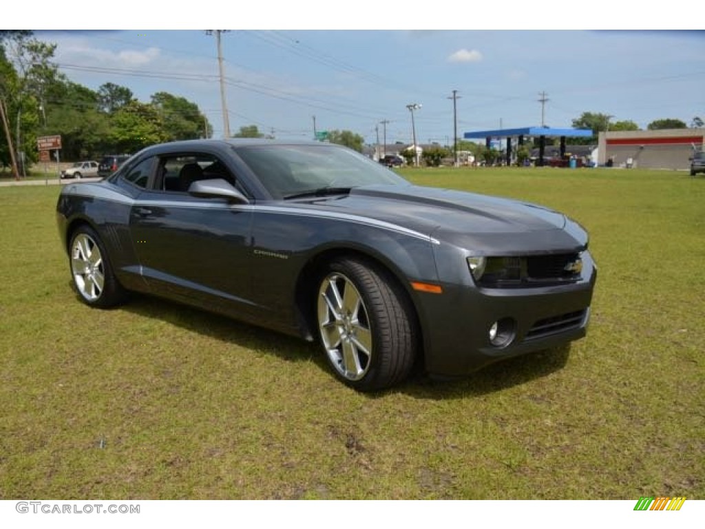 2011 Camaro LT Coupe - Cyber Gray Metallic / Black photo #3