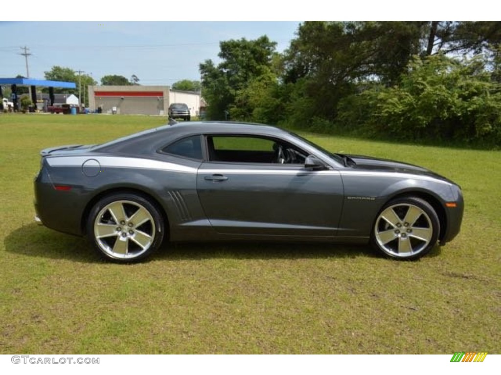2011 Camaro LT Coupe - Cyber Gray Metallic / Black photo #4