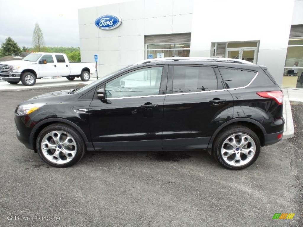 2013 Escape Titanium 2.0L EcoBoost 4WD - Tuxedo Black Metallic / Charcoal Black photo #2