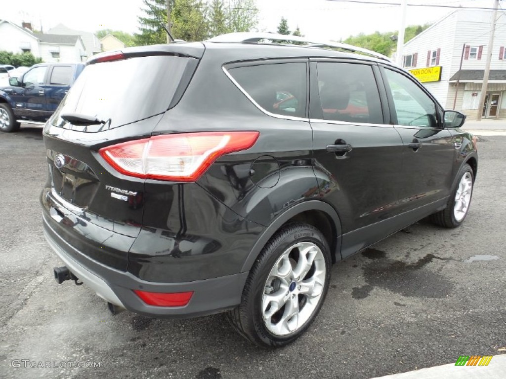 2013 Escape Titanium 2.0L EcoBoost 4WD - Tuxedo Black Metallic / Charcoal Black photo #7