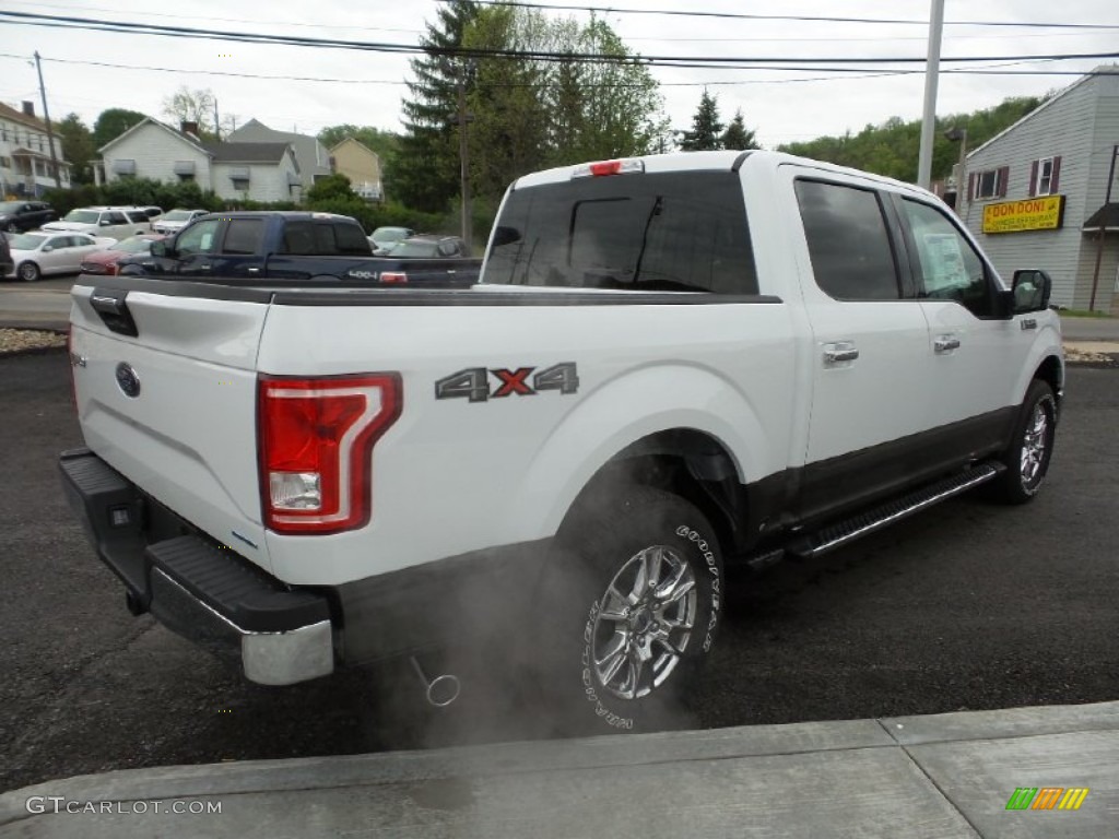 2015 F150 XLT SuperCrew 4x4 - Oxford White / Medium Earth Gray photo #6