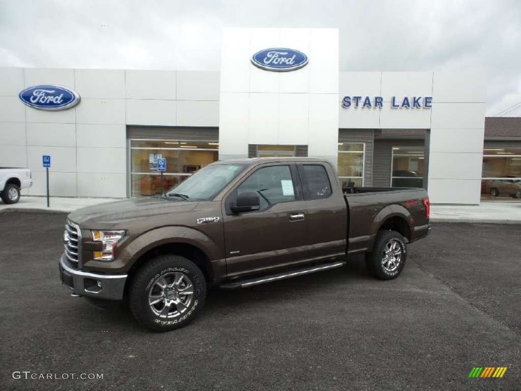 2015 F150 XLT SuperCab 4x4 - Caribou Metallic / Medium Earth Gray photo #1