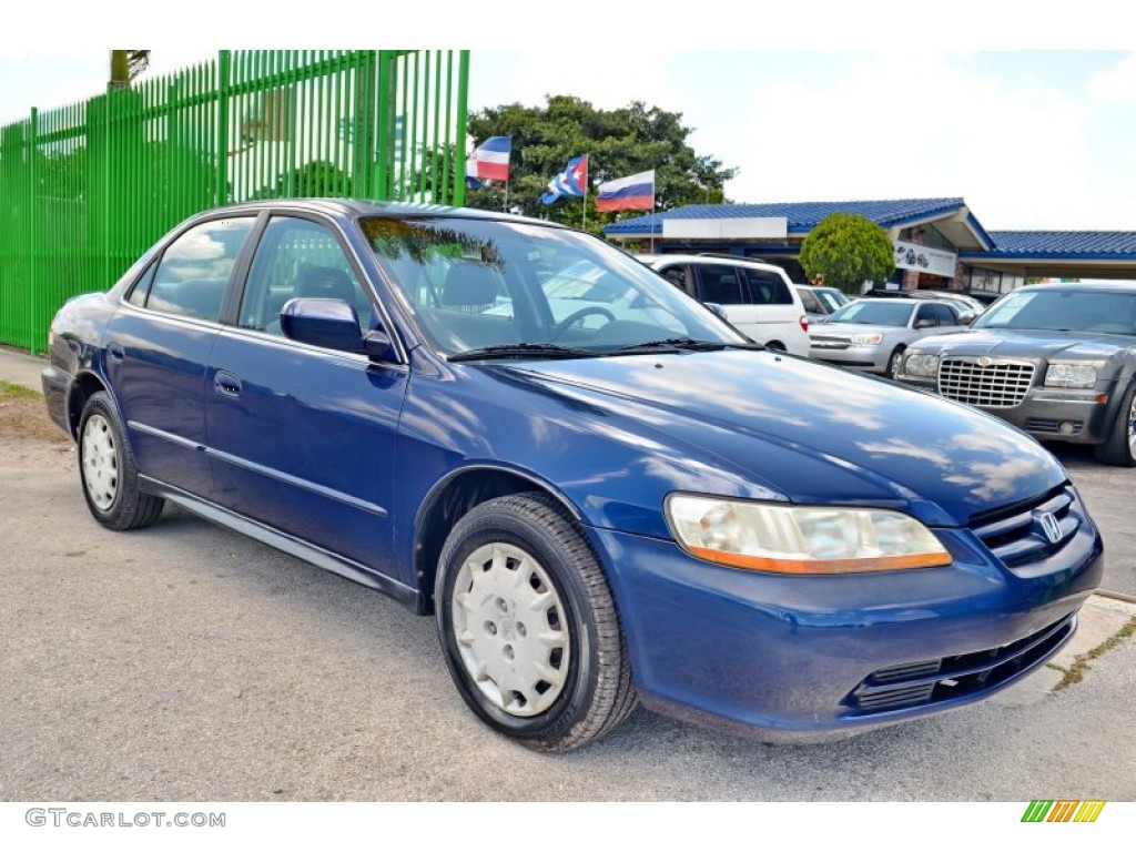 2002 Accord LX Sedan - Eternal Blue Pearl / Ivory photo #36