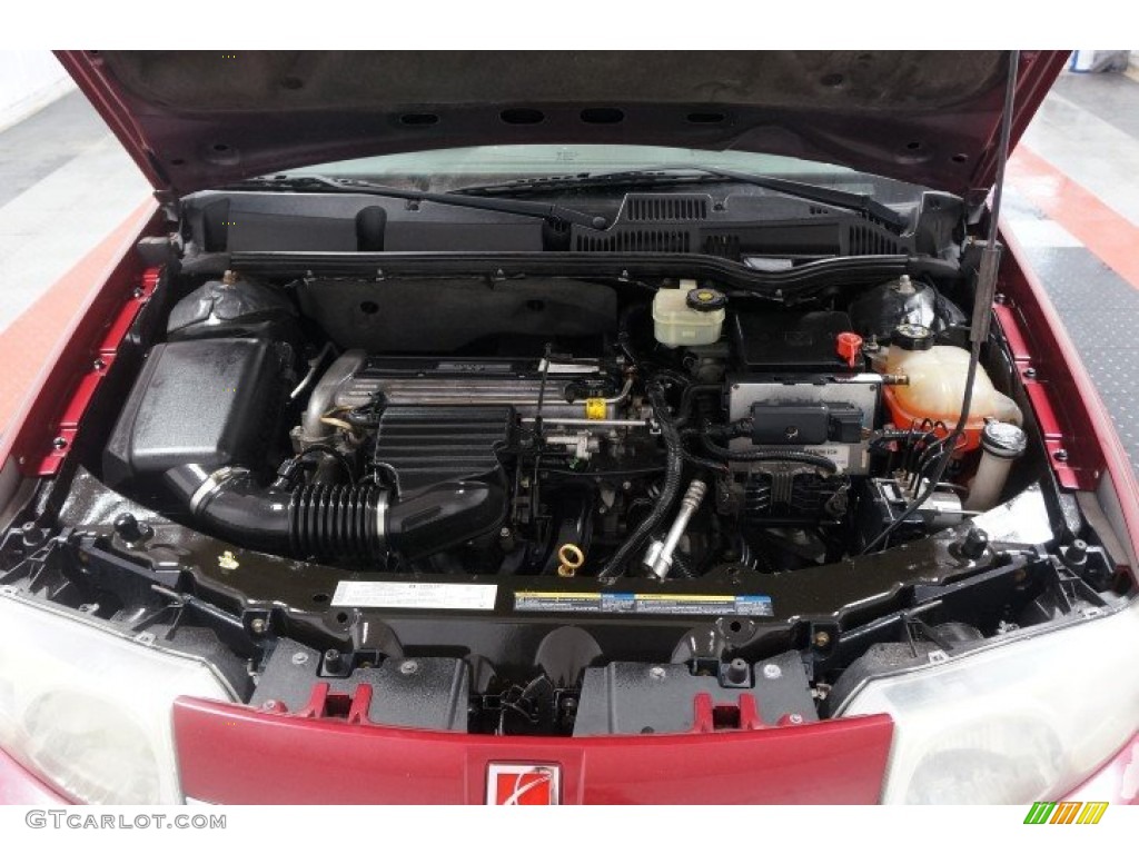 2004 ION 3 Sedan - Berry Red / Grey photo #30