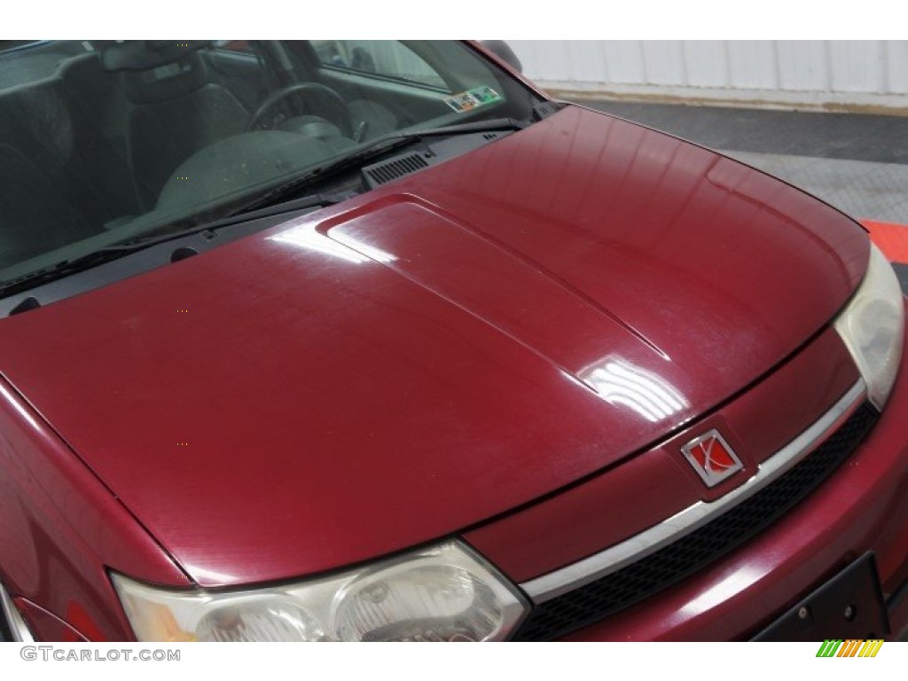 2004 ION 3 Sedan - Berry Red / Grey photo #35
