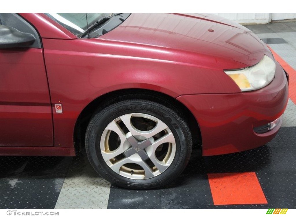 2004 ION 3 Sedan - Berry Red / Grey photo #36