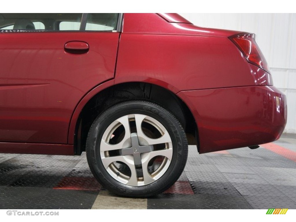 2004 ION 3 Sedan - Berry Red / Grey photo #50