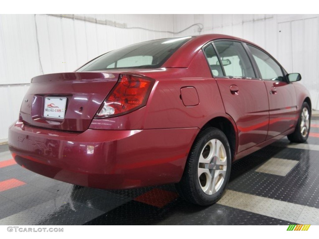 2004 ION 3 Sedan - Berry Red / Grey photo #71