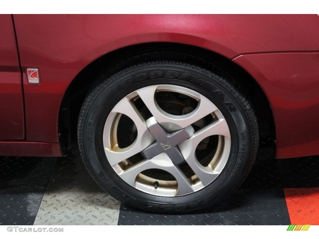 2004 ION 3 Sedan - Berry Red / Grey photo #100