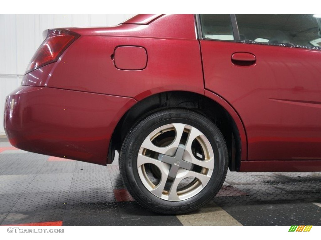 2004 ION 3 Sedan - Berry Red / Grey photo #107