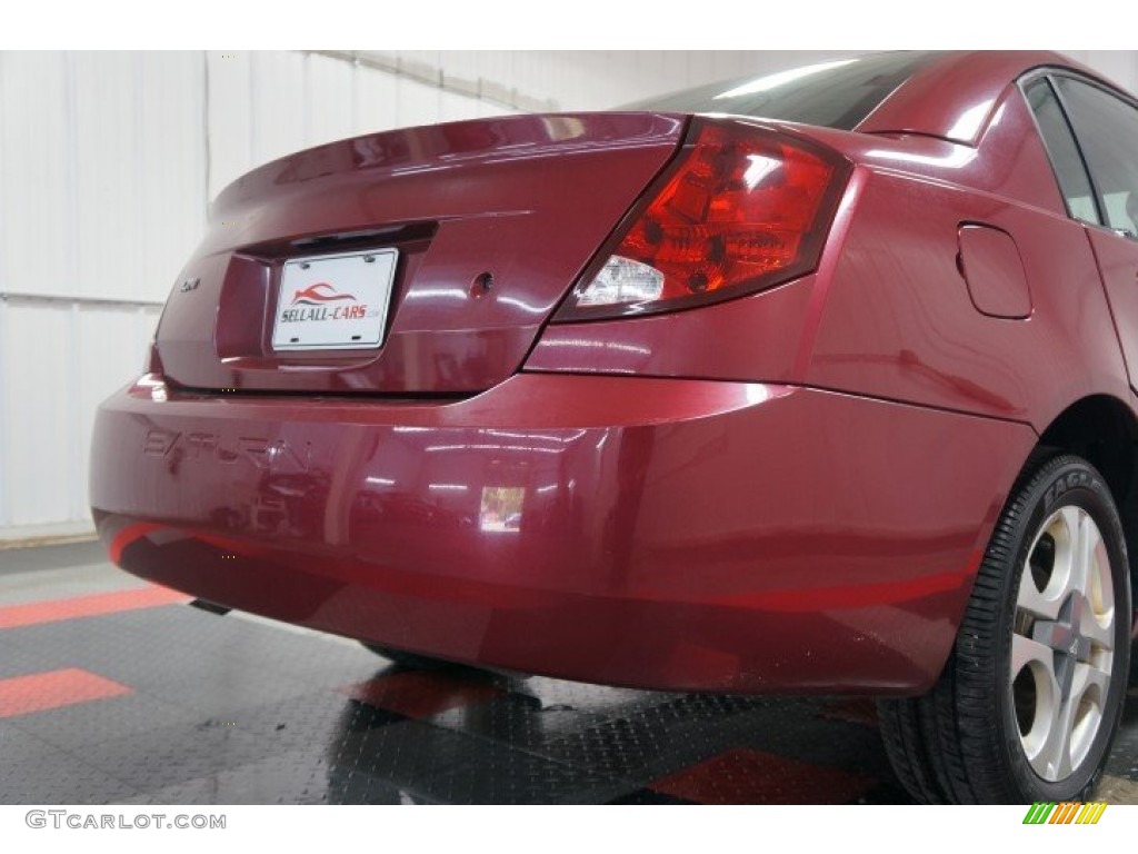 2004 ION 3 Sedan - Berry Red / Grey photo #111