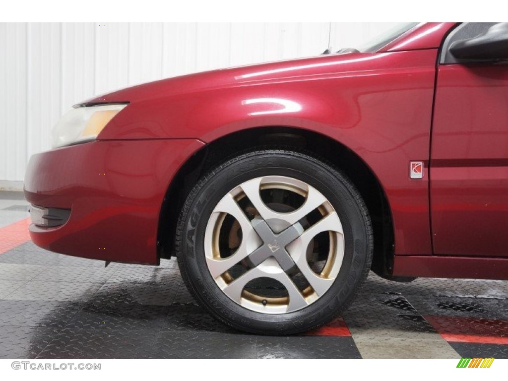 2004 ION 3 Sedan - Berry Red / Grey photo #122