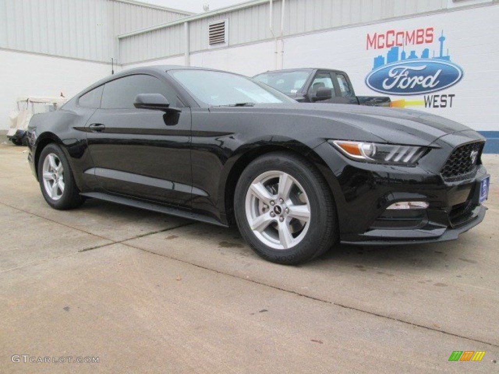 2015 Mustang V6 Coupe - Black / Ebony photo #6