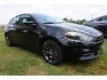 2015 Pitch Black Dodge Dart SE  photo #4