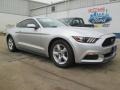 2015 Ingot Silver Metallic Ford Mustang V6 Coupe  photo #1