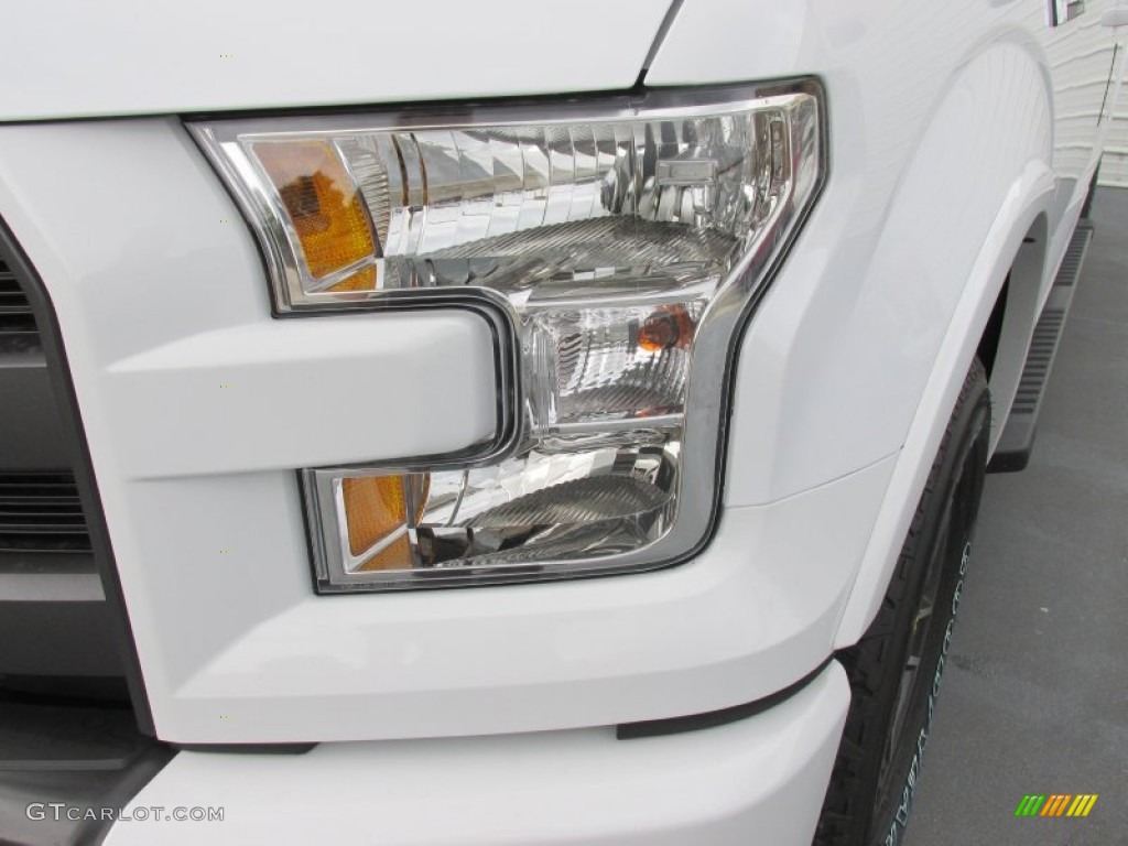 2015 F150 Lariat SuperCrew 4x4 - Oxford White / Black photo #9