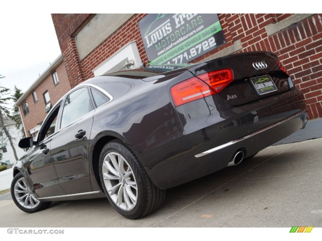 2011 A8 4.2 FSI quattro - Oolong Grey Metallic / Nougat Brown photo #14