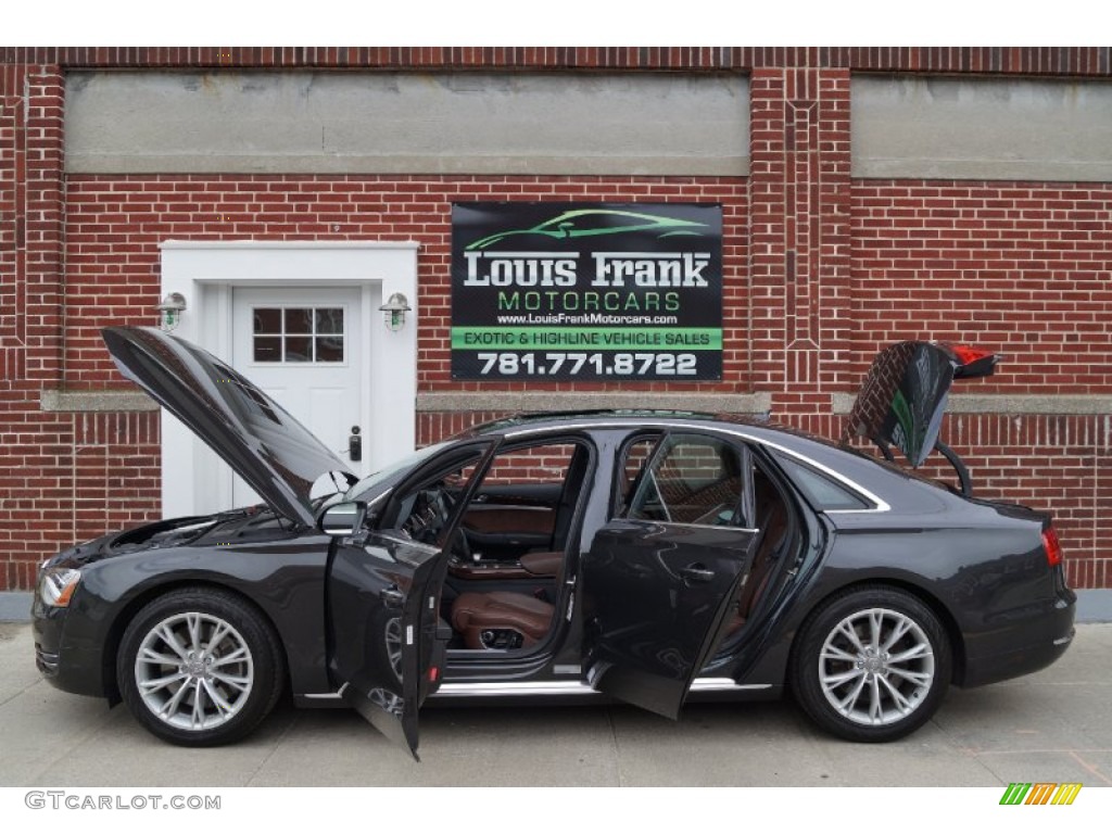2011 A8 4.2 FSI quattro - Oolong Grey Metallic / Nougat Brown photo #106