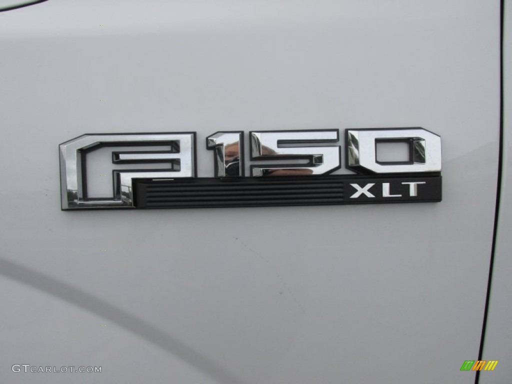 2015 F150 XLT SuperCrew 4x4 - Oxford White / Black photo #14