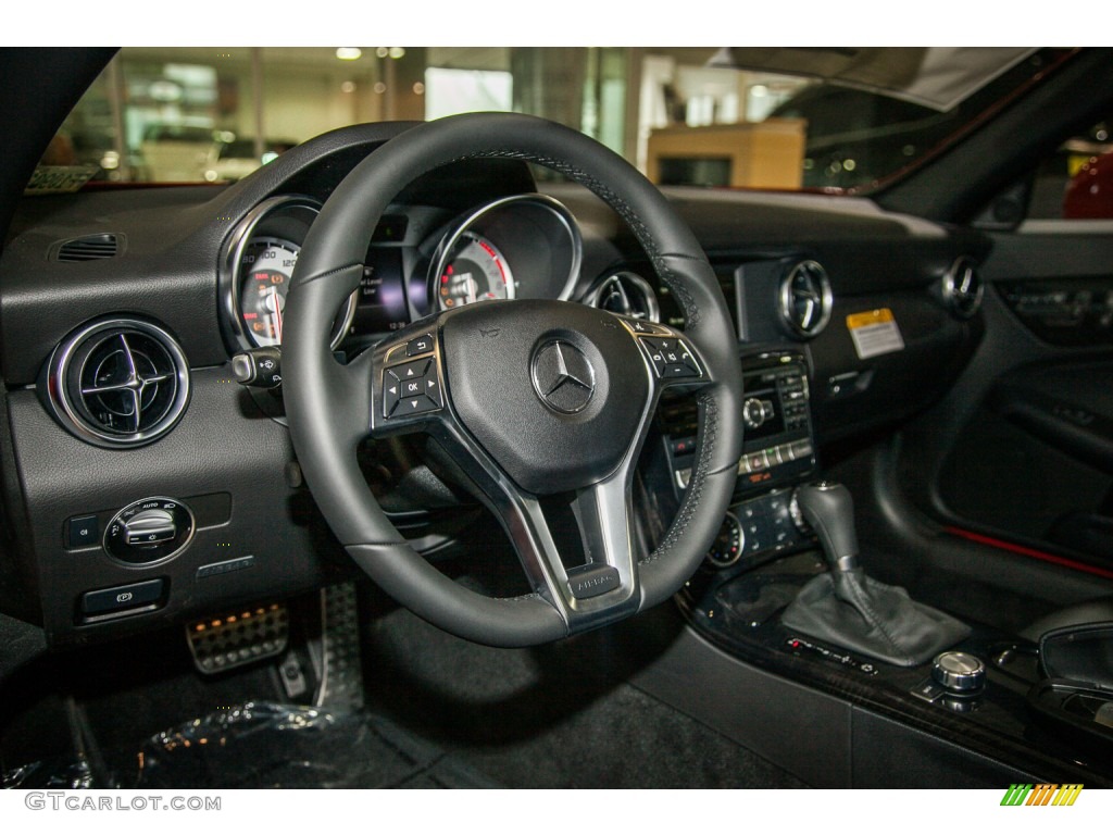 2015 Mercedes-Benz SLK 350 Roadster Black Dashboard Photo #103981423