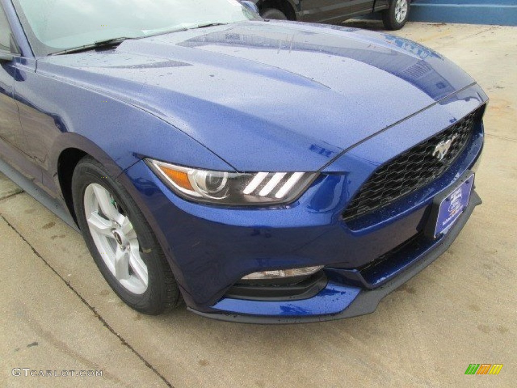 2015 Mustang V6 Coupe - Deep Impact Blue Metallic / Ebony photo #3