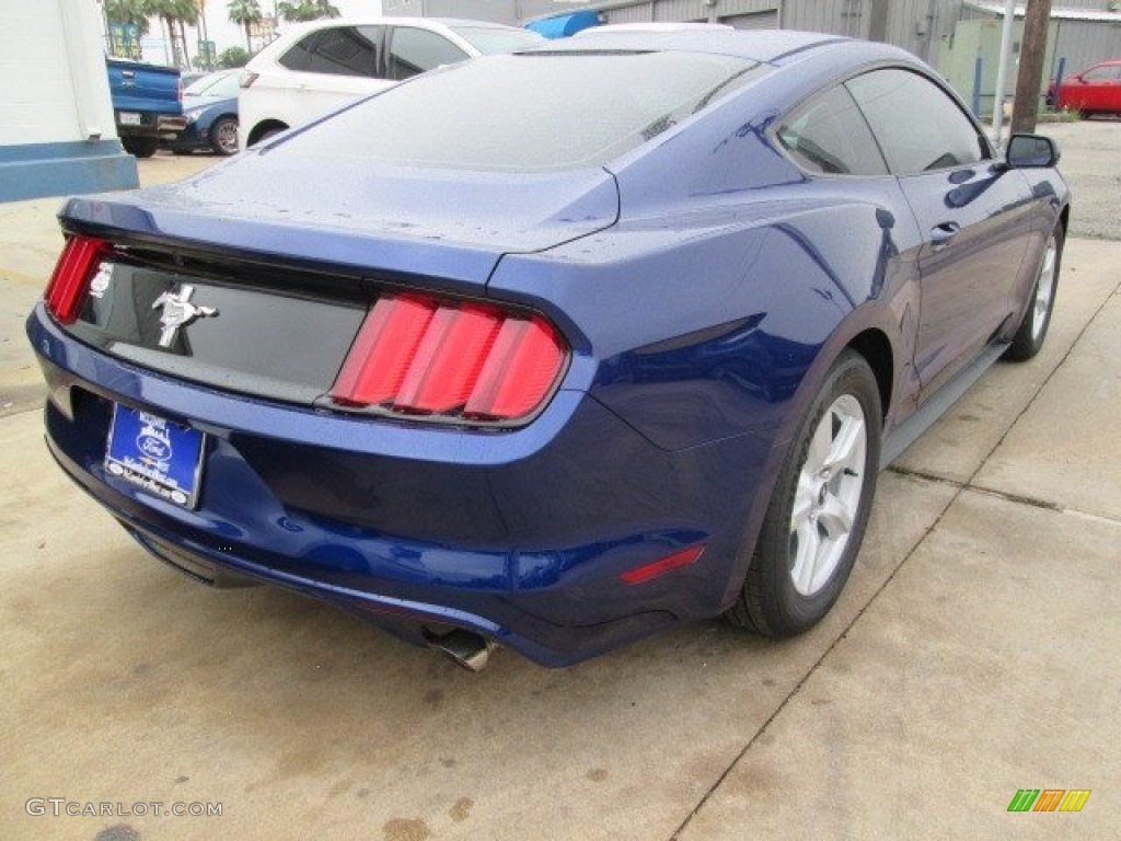 2015 Mustang V6 Coupe - Deep Impact Blue Metallic / Ebony photo #8