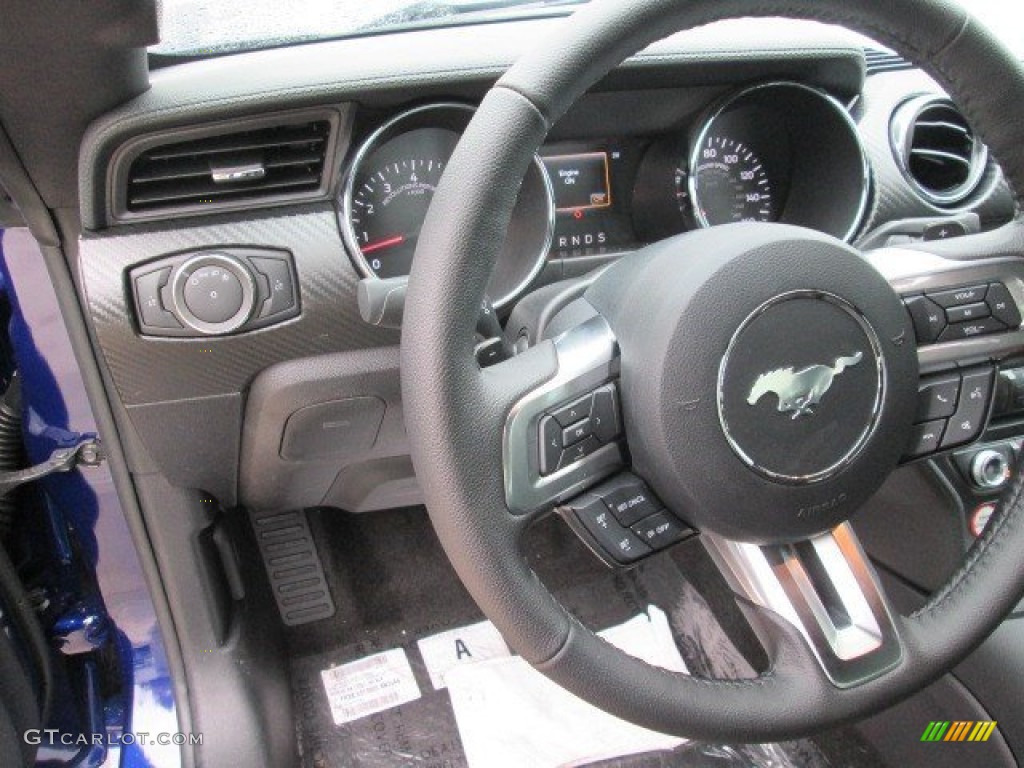2015 Mustang V6 Coupe - Deep Impact Blue Metallic / Ebony photo #17