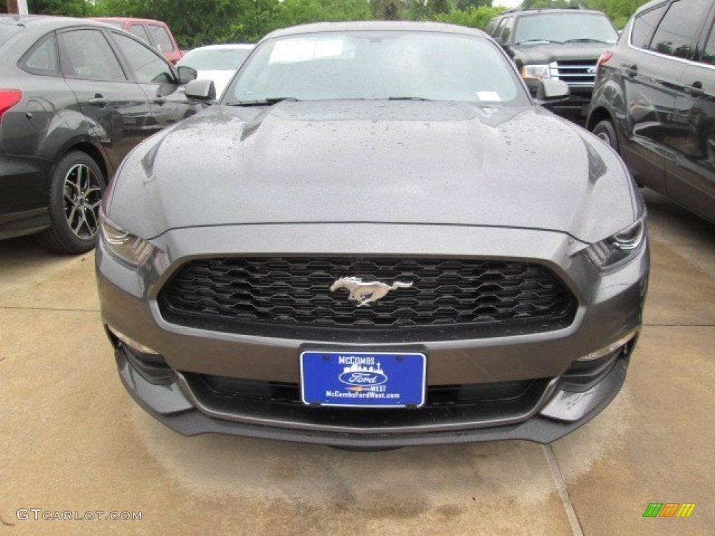 2015 Mustang V6 Coupe - Magnetic Metallic / Ebony photo #7