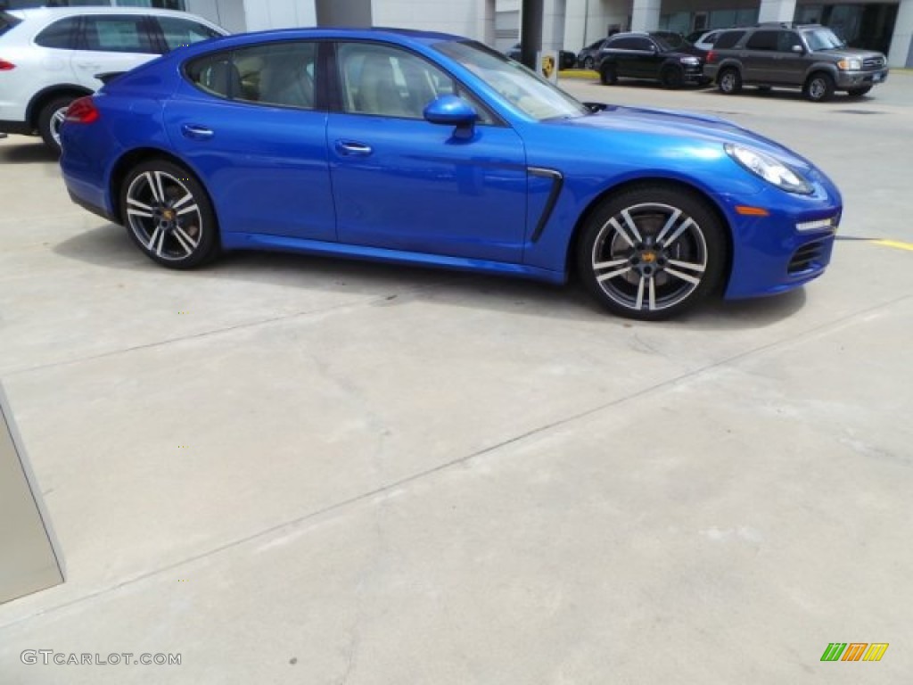 Sapphire Blue Metallic 2015 Porsche Panamera Standard Panamera Model Exterior Photo #103982710