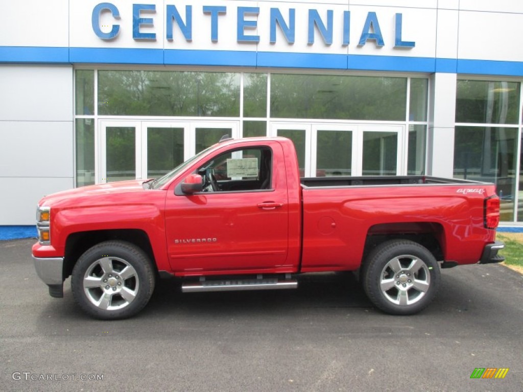 2015 Silverado 1500 LT Regular Cab 4x4 - Victory Red / Jet Black photo #2