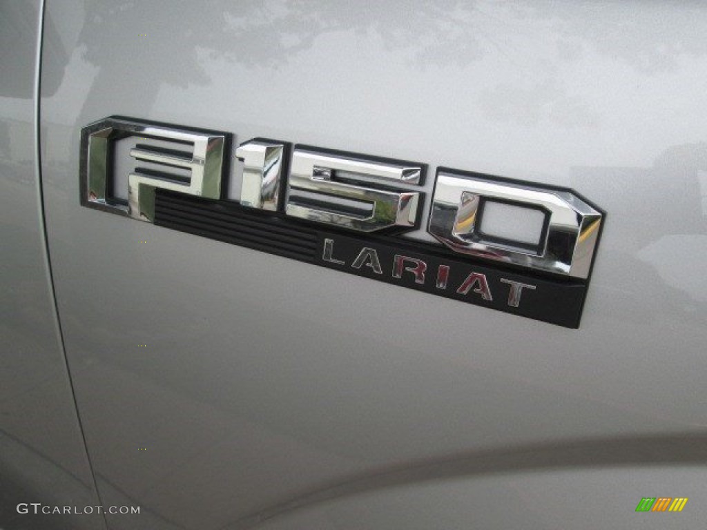 2015 F150 Lariat SuperCrew 4x4 - Ingot Silver Metallic / Black photo #5