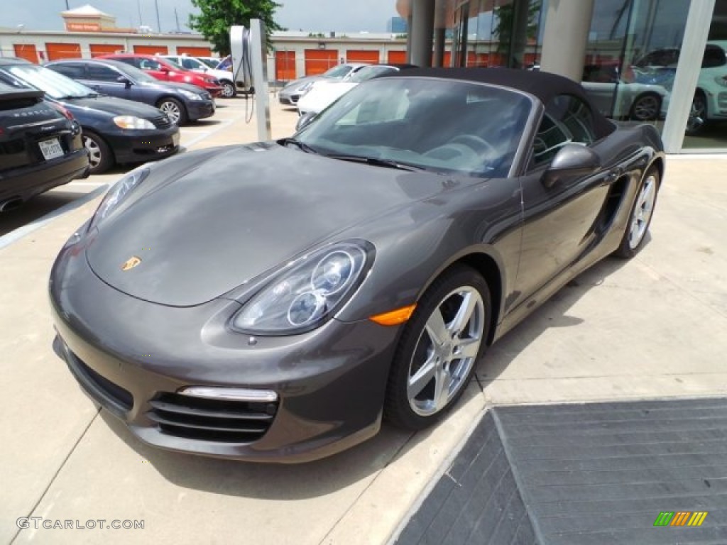 Agate Grey Metallic 2015 Porsche Boxster Standard Boxster Model Exterior Photo #103986607