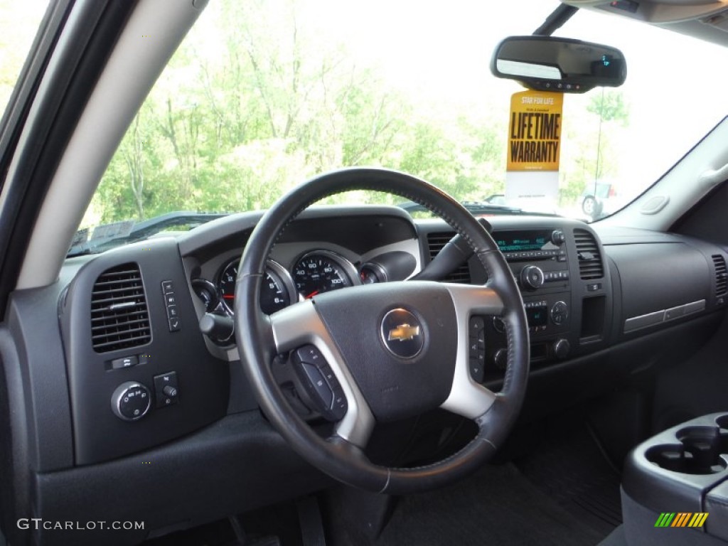 2008 Silverado 1500 LT Extended Cab 4x4 - Black / Light Titanium/Ebony Accents photo #17