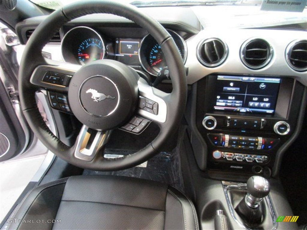 2015 Mustang GT Premium Coupe - Ingot Silver Metallic / Ebony photo #11