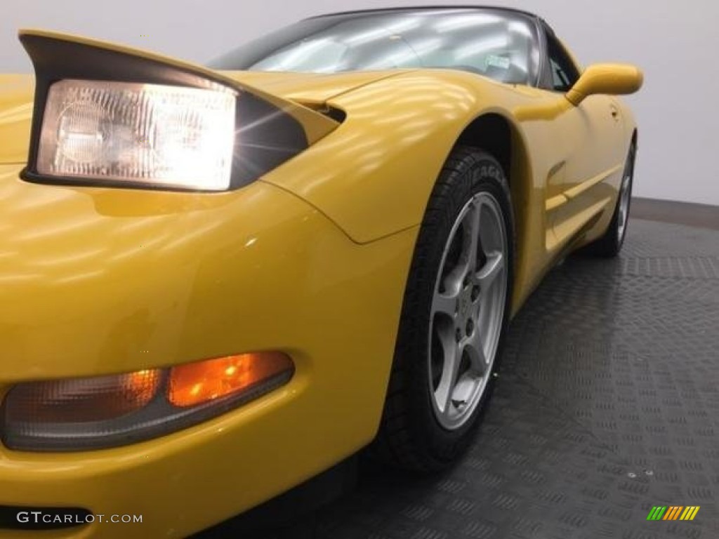 2000 Corvette Coupe - Millennium Yellow / Light Gray photo #5