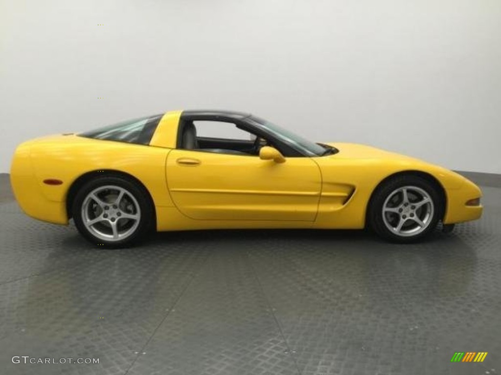 2000 Corvette Coupe - Millennium Yellow / Light Gray photo #8