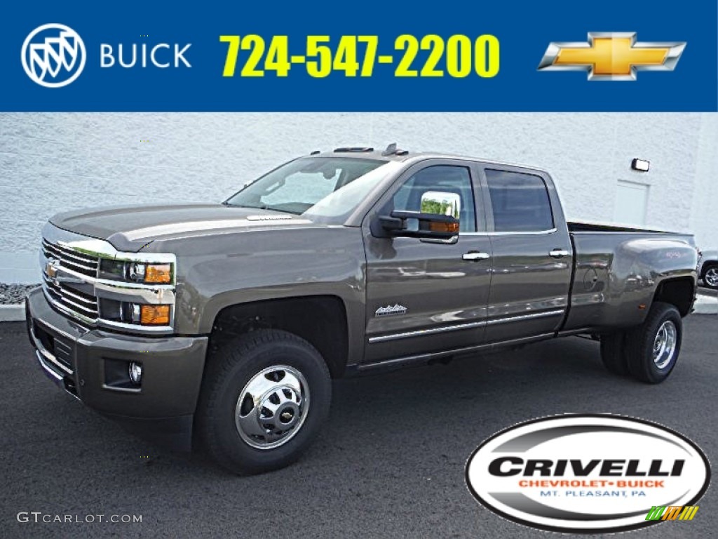 2015 Silverado 3500HD High Country Crew Cab Dual Rear Wheel 4x4 - Brownstone Metallic / High Country Saddle photo #1