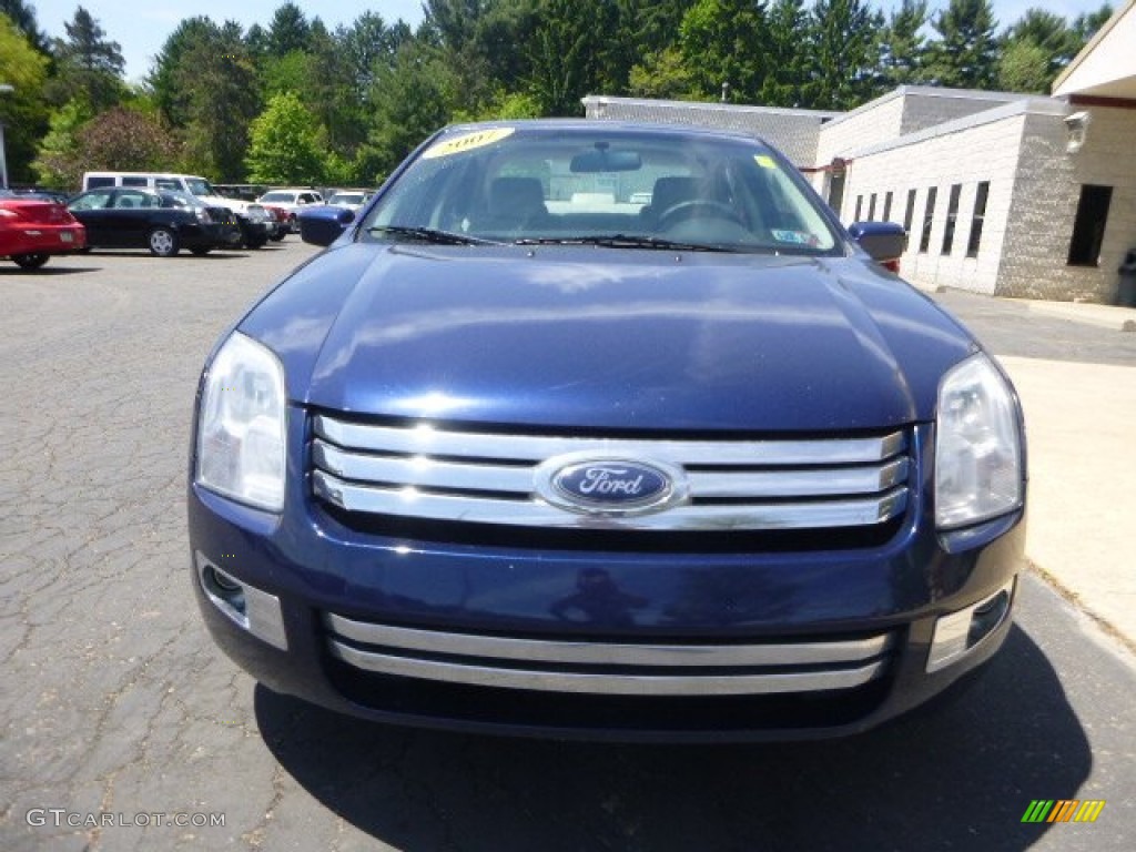 2007 Fusion SE - Dark Blue Pearl Metallic / Camel photo #4