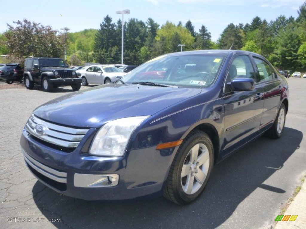 2007 Fusion SE - Dark Blue Pearl Metallic / Camel photo #5